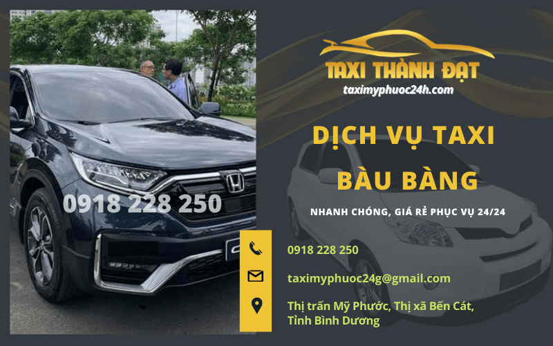 dịch vụ taxi Bàu Bàng