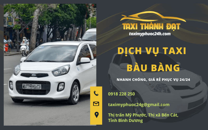 dịch vụ taxi Bàu Bàng